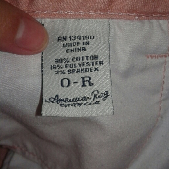 American Rag Peach Colored Jeans Size 0- R - Picture 4 of 4
